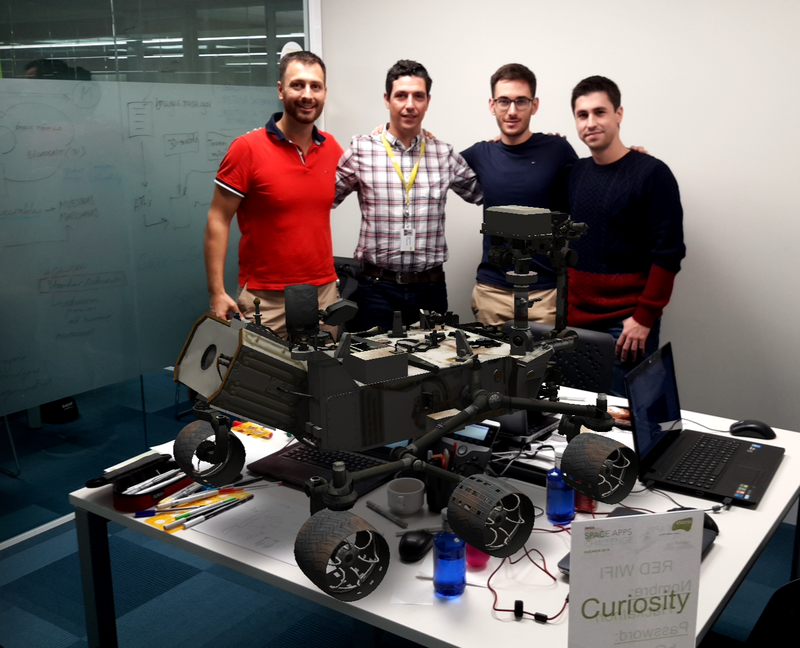 Curiosity Space Apps Alicante team