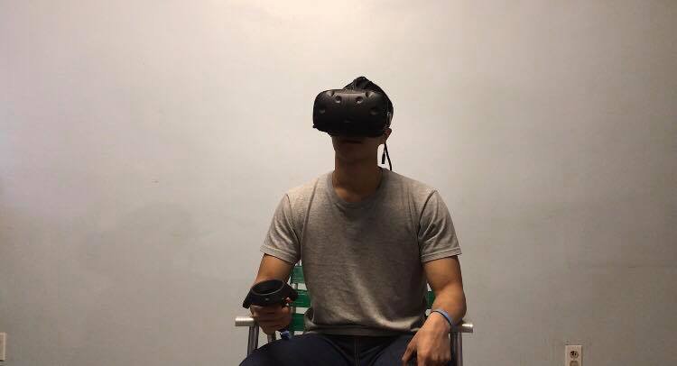 Immersed in the world of virtual reality!