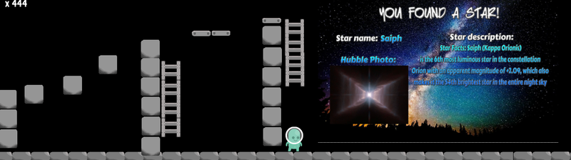 Near the end of level one once the star has been collected (The star facts only appear when the star (item) has been collected by the player)