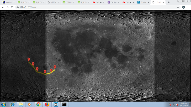 Rover inspection Locations nearby Mare Orientale