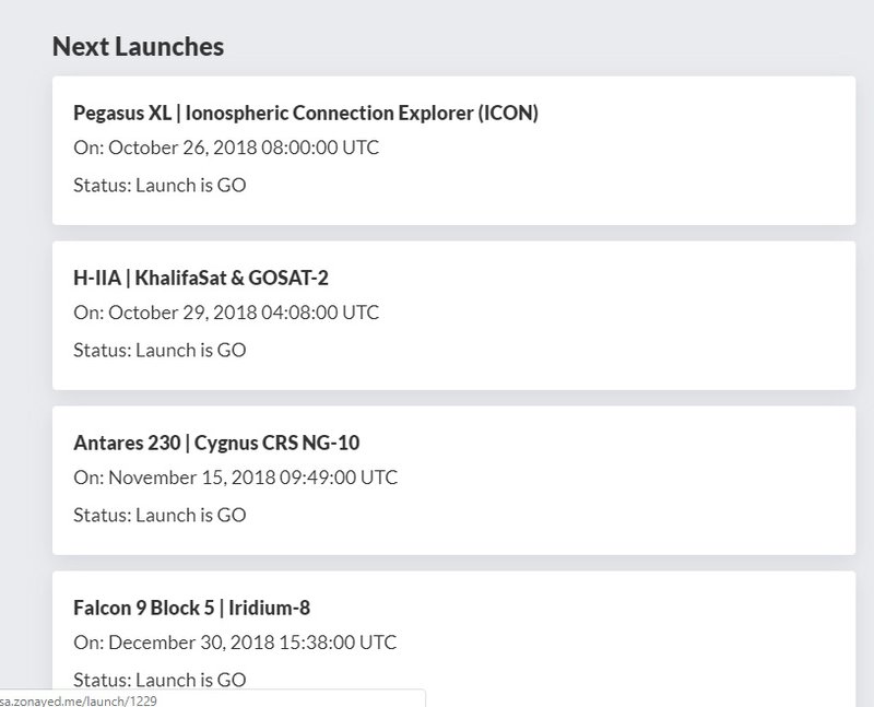 Next Launches