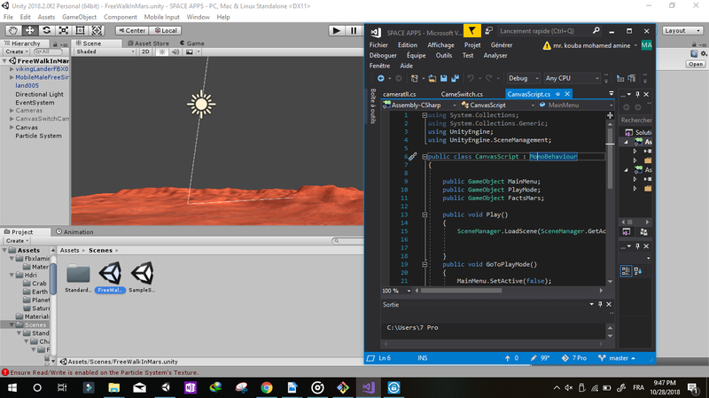 Scripting the VR game with CSharp using Visual Studio