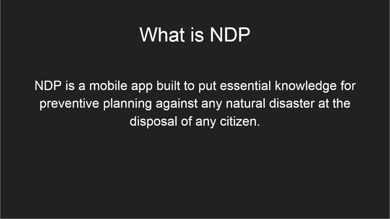 What is NDP app