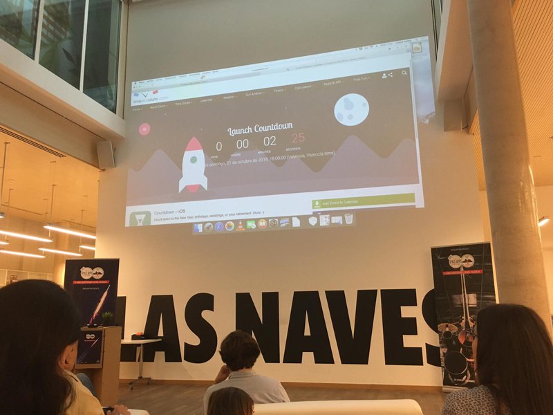 ¡​Countdown! Space Apps Challenge 2018 in Valencia (Las Naves)​