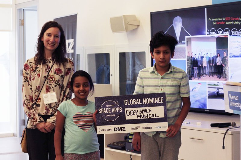 Winning the Global Nominee Award at the Space Apps Toronto Challenge