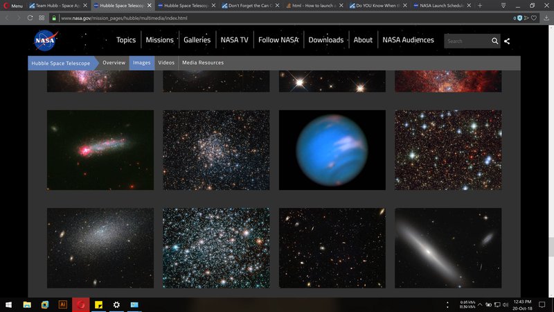 Exploring the Hubble Images
