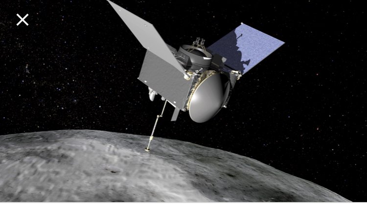 A NASA image of the OSIRIS-REx mission