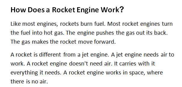 how is the rocket engine special..